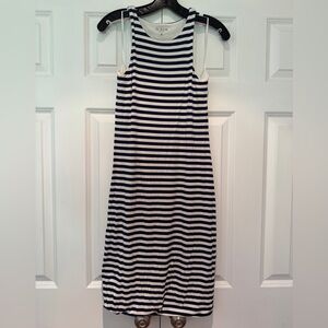 J. Crew Navy and White Knit dress